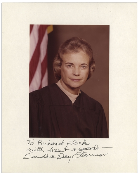 Sandra Day O'Connor Signed Presentation Photo